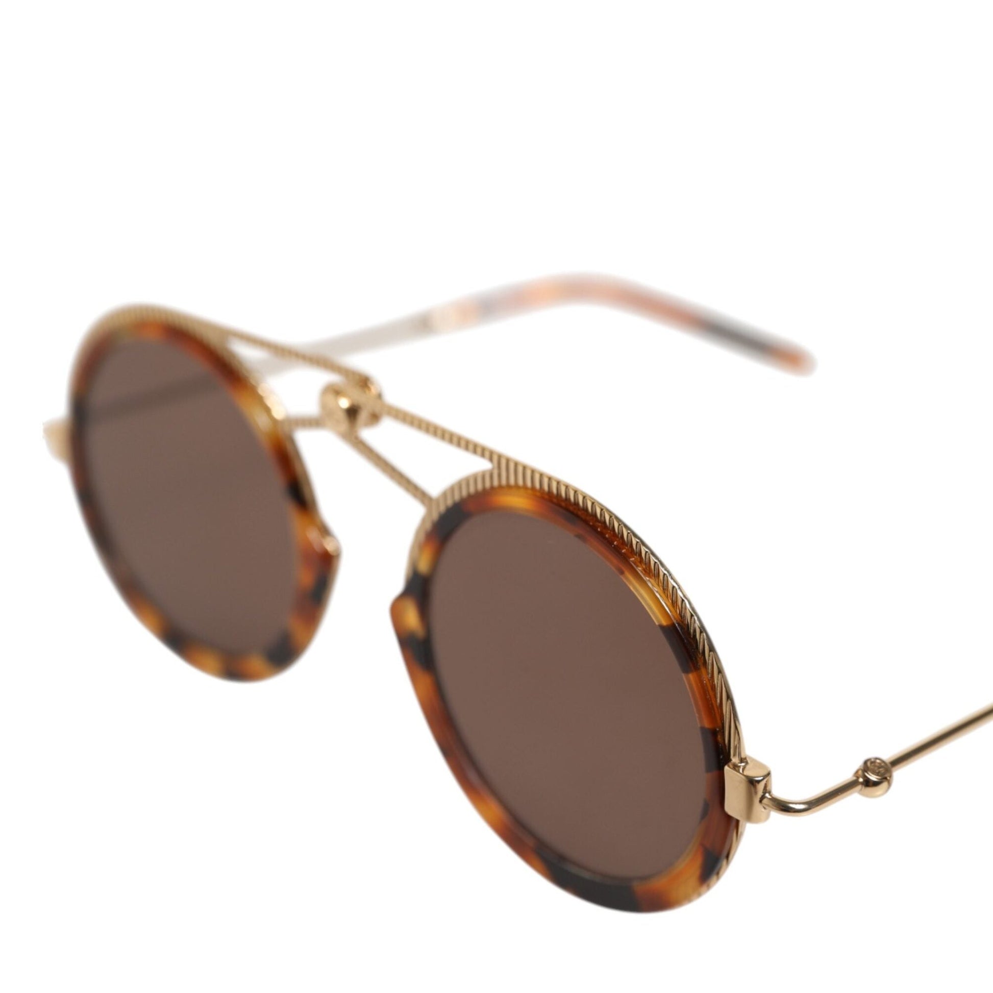 Dolce & Gabbana Gold Havana Frame DG Fatto A Mano Eyewea Sunglasses