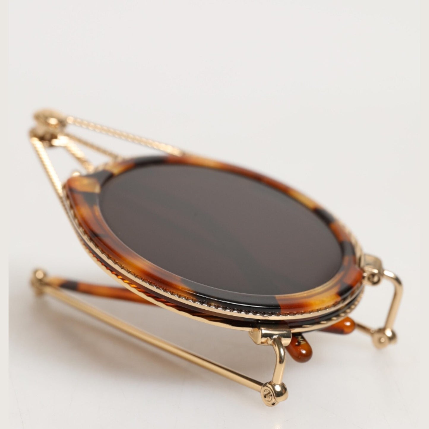 Dolce & Gabbana Gold Havana Frame DG Fatto A Mano Eyewea Sunglasses