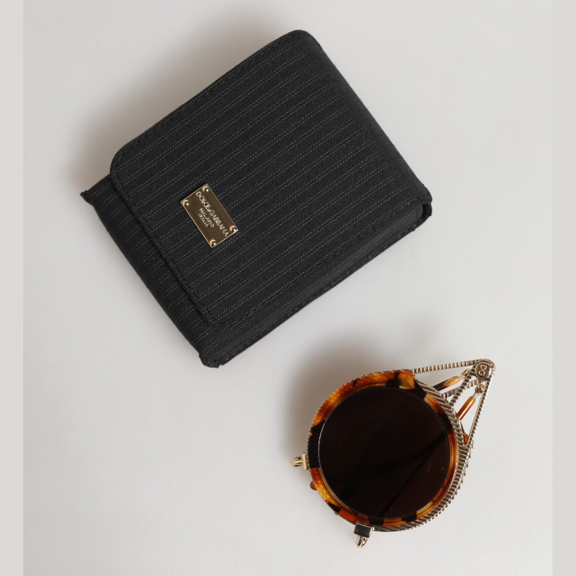 Dolce & Gabbana Gold Havana Frame DG Fatto A Mano Eyewea Sunglasses