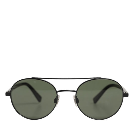 Dolce & Gabbana Matte Black Steel Frame Gray Lens Sunglasses Dolce & Gabbana