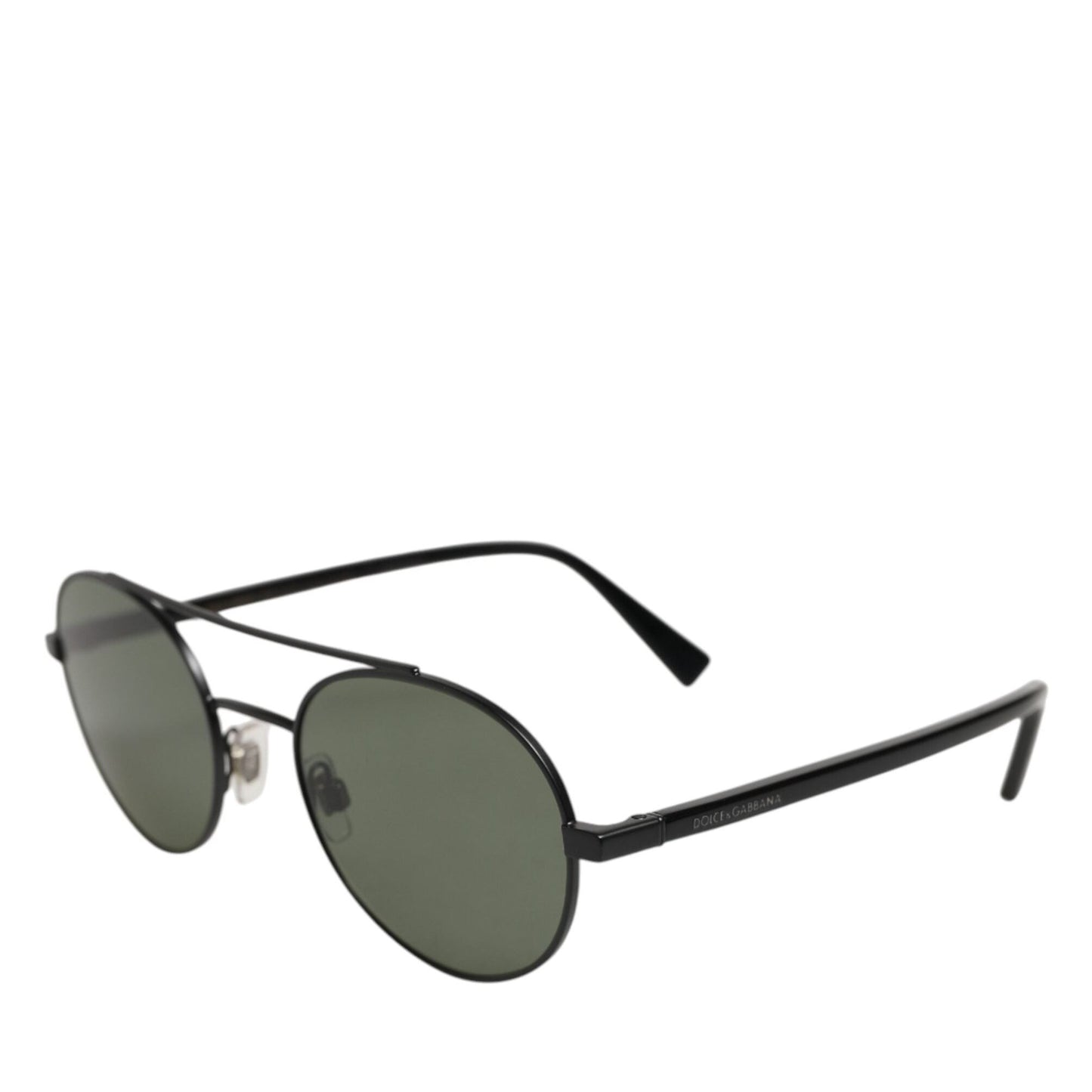 Dolce & Gabbana Matte Black Steel Frame Gray Lens Sunglasses Dolce & Gabbana