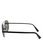 Dolce & Gabbana Matte Black Steel Frame Gray Lens Sunglasses Dolce & Gabbana