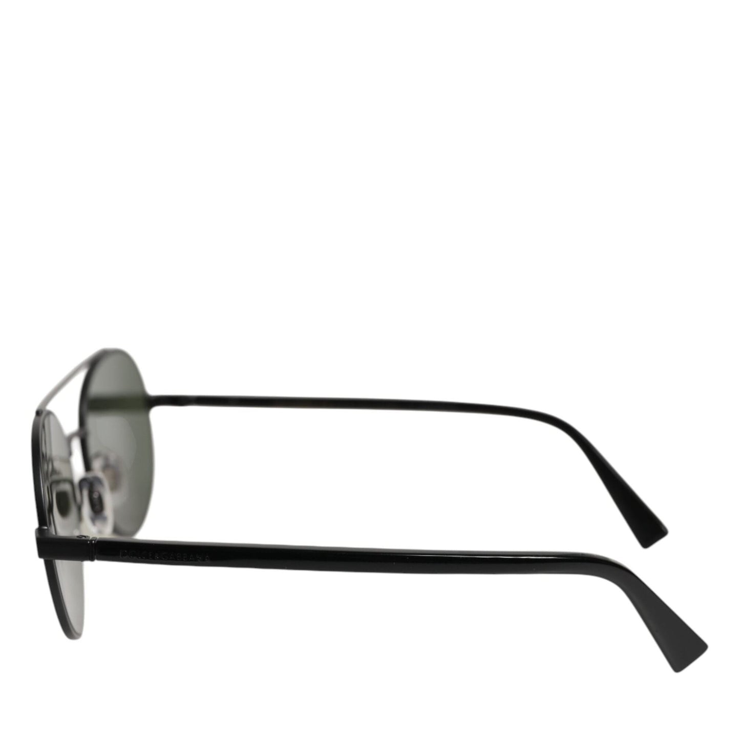 Dolce & Gabbana Matte Black Steel Frame Gray Lens Sunglasses Dolce & Gabbana