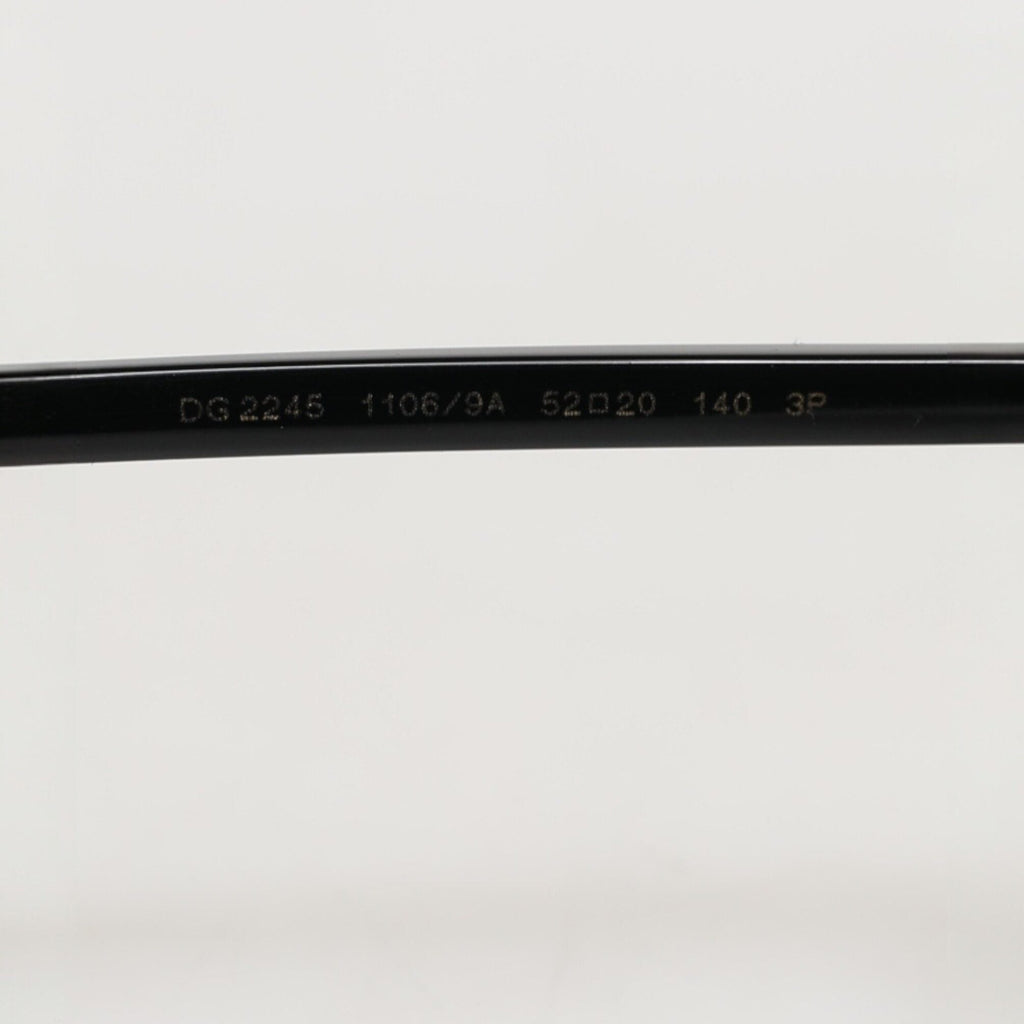 Dolce & Gabbana Matte Black Steel Frame Gray Lens Sunglasses Dolce & Gabbana