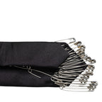 Dolce & Gabbana Black Safety Pins Silk Adjustable Necktie Accessory Tie