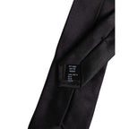 Dolce & Gabbana Black Safety Pins Silk Adjustable Necktie Accessory Tie