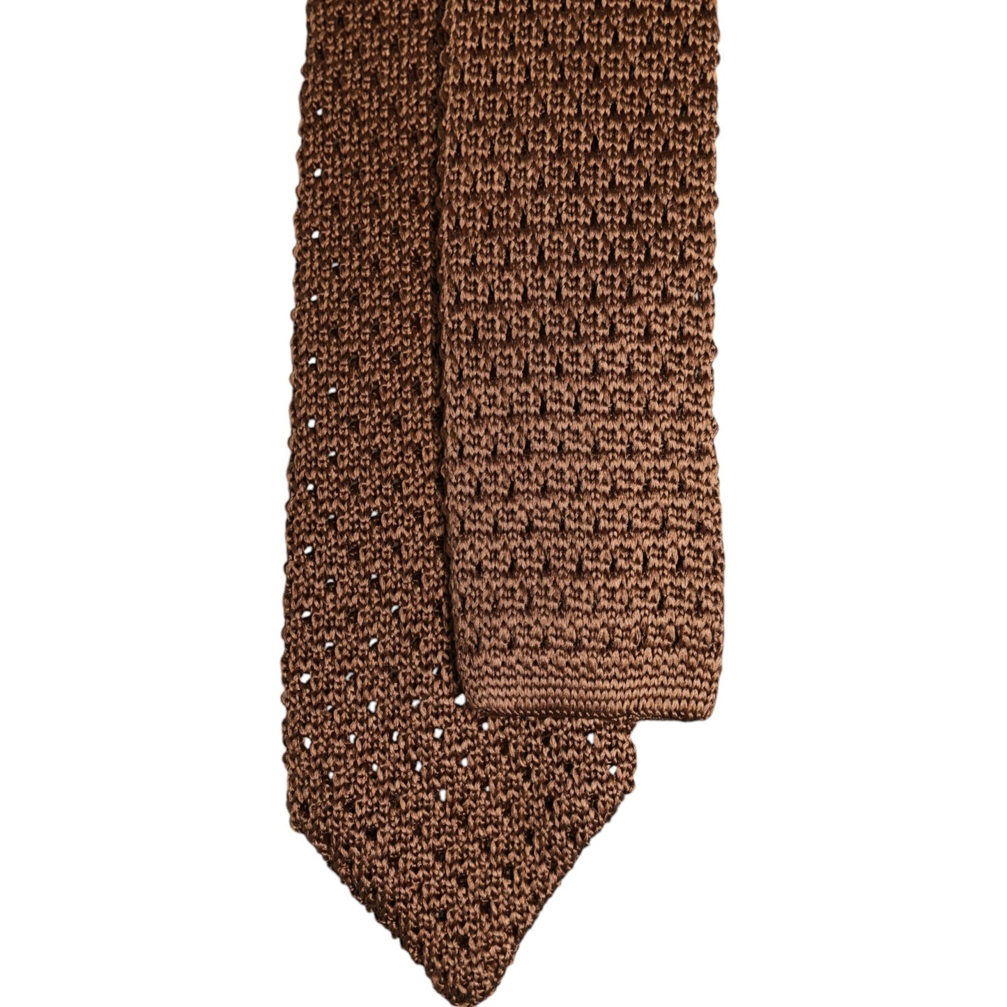 Dolce & Gabbana Brown 100% Silk Adjustable Necktie Men Accessory Tie