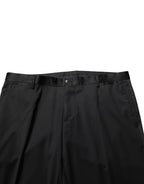 Dolce & Gabbana Black Wool Formal Dress Men Trouser Pants - Eljoys Fashion 