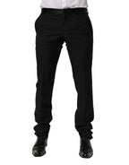 Dolce & Gabbana Black Wool Formal Dress Men Trouser Pants - Eljoys Fashion 