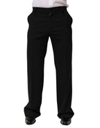 Dolce & Gabbana Black Wool Formal Dress Men Trouser Pants - Eljoys Fashion 