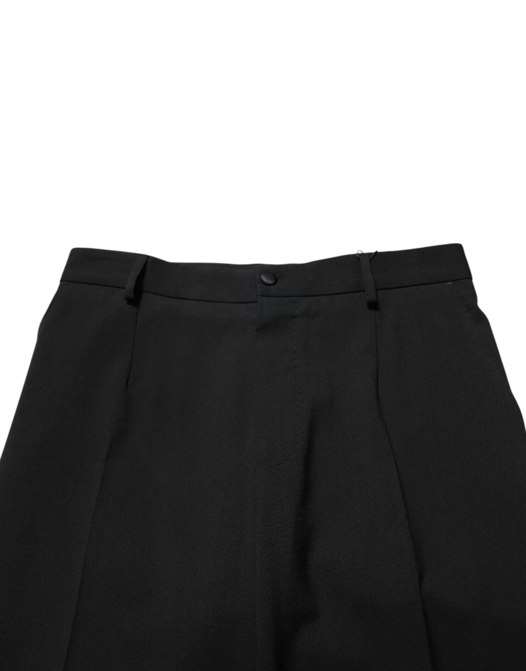 Dolce & Gabbana Black Wool Formal Dress Men Trouser Pants - Eljoys Fashion 