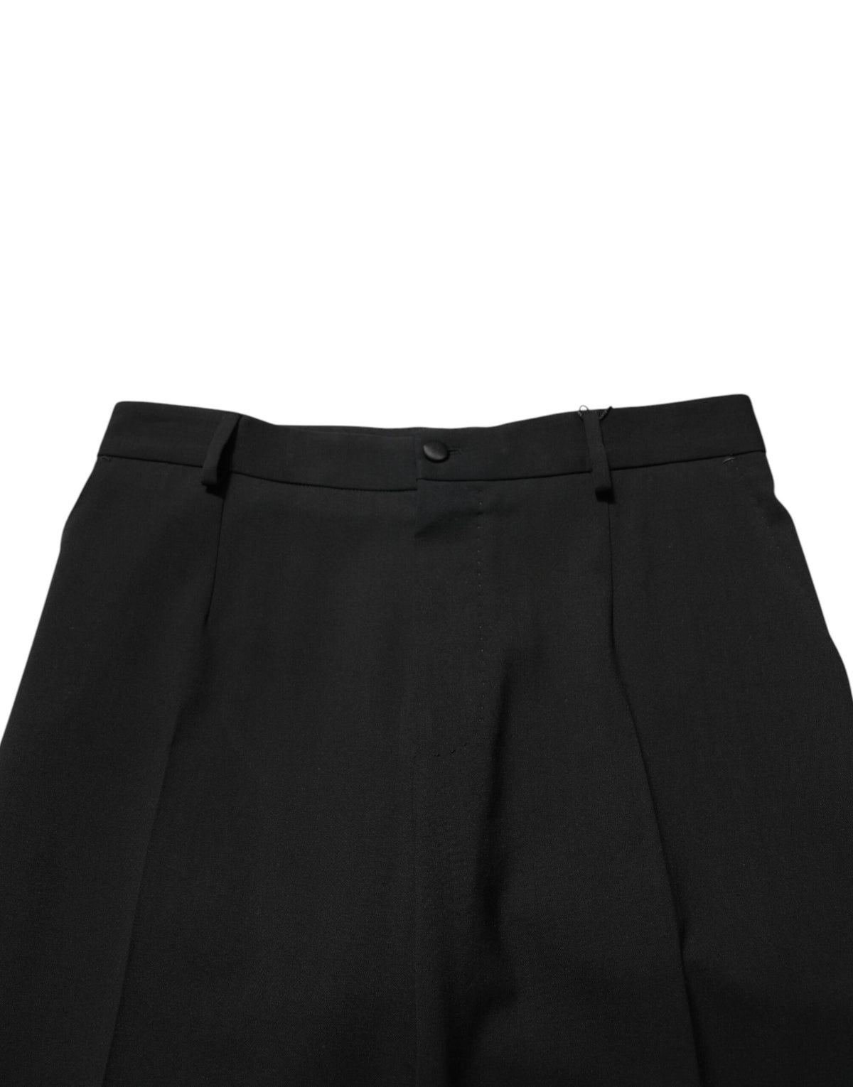 Dolce & Gabbana Black Wool Formal Dress Men Trouser Pants - Eljoys Fashion 