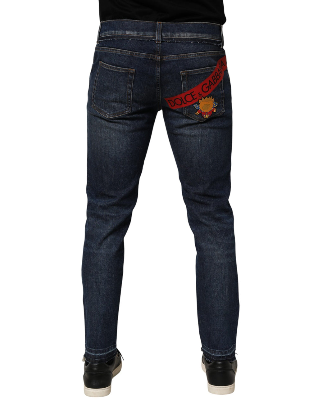 Dolce & Gabbana Blue Cotton Stretch Skinny Men Denim Jeans - Eljoys Fashion 