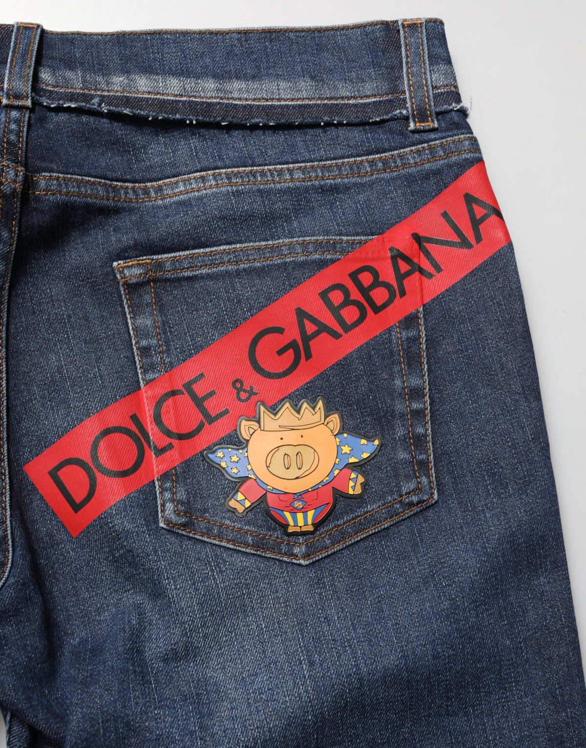 Dolce & Gabbana Blue Cotton Stretch Skinny Men Denim Jeans - Eljoys Fashion 