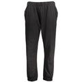 Black cotton men's sweatpant by Gianmarco Venturi, showing a relaxed fit with elastic waistband and casual style.