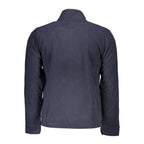 Gianmarco Venturi blue polyester men's sweatshirt with a relaxed fit and ribbed cuffs, casual and comfortable for everyday wear.
