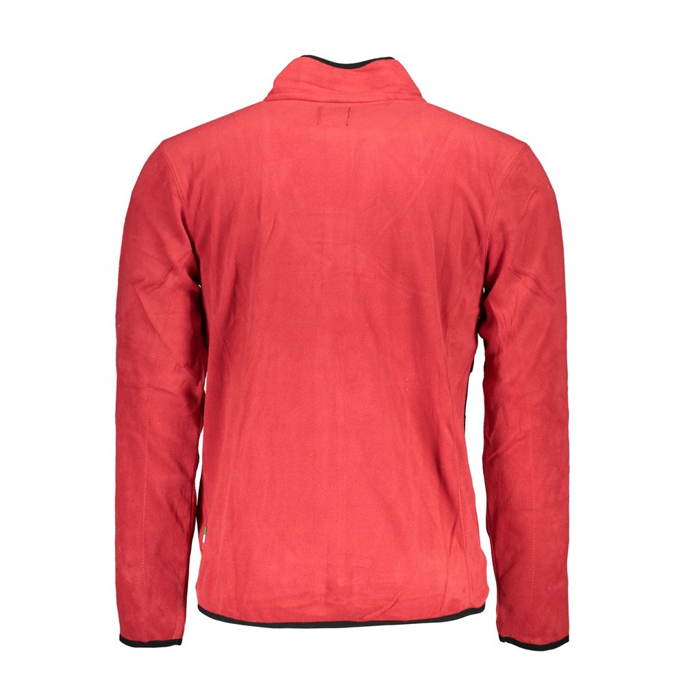 Gianmarco Venturi Nero polyester men's jacket displayed with front view, showcasing lightweight design and sleek black fabric.