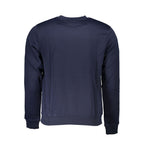 Blue polyester men's sweatshirt by Gianmarco Venturi, featuring a comfortable fit and stylish design.