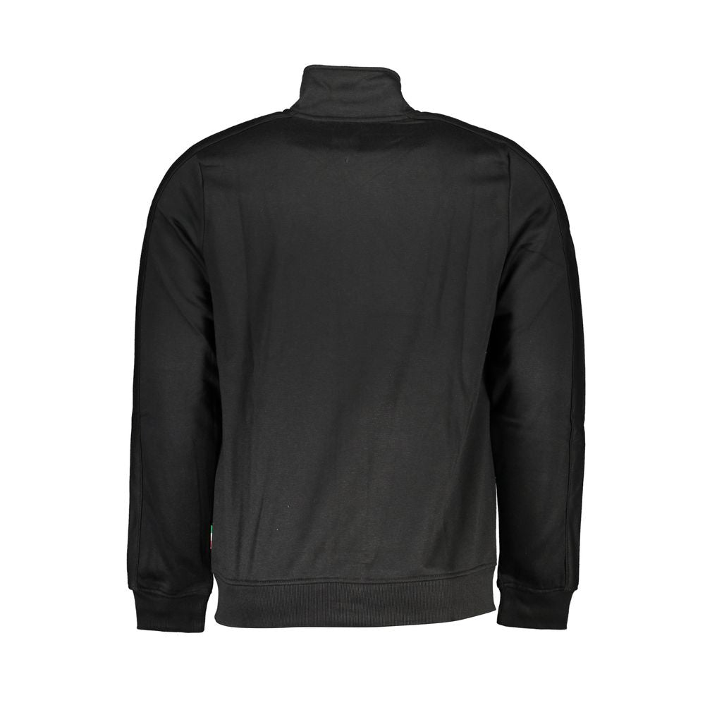 Gianmarco Venturi Black Polyester Men Sweatshirt Gianmarco Venturi
