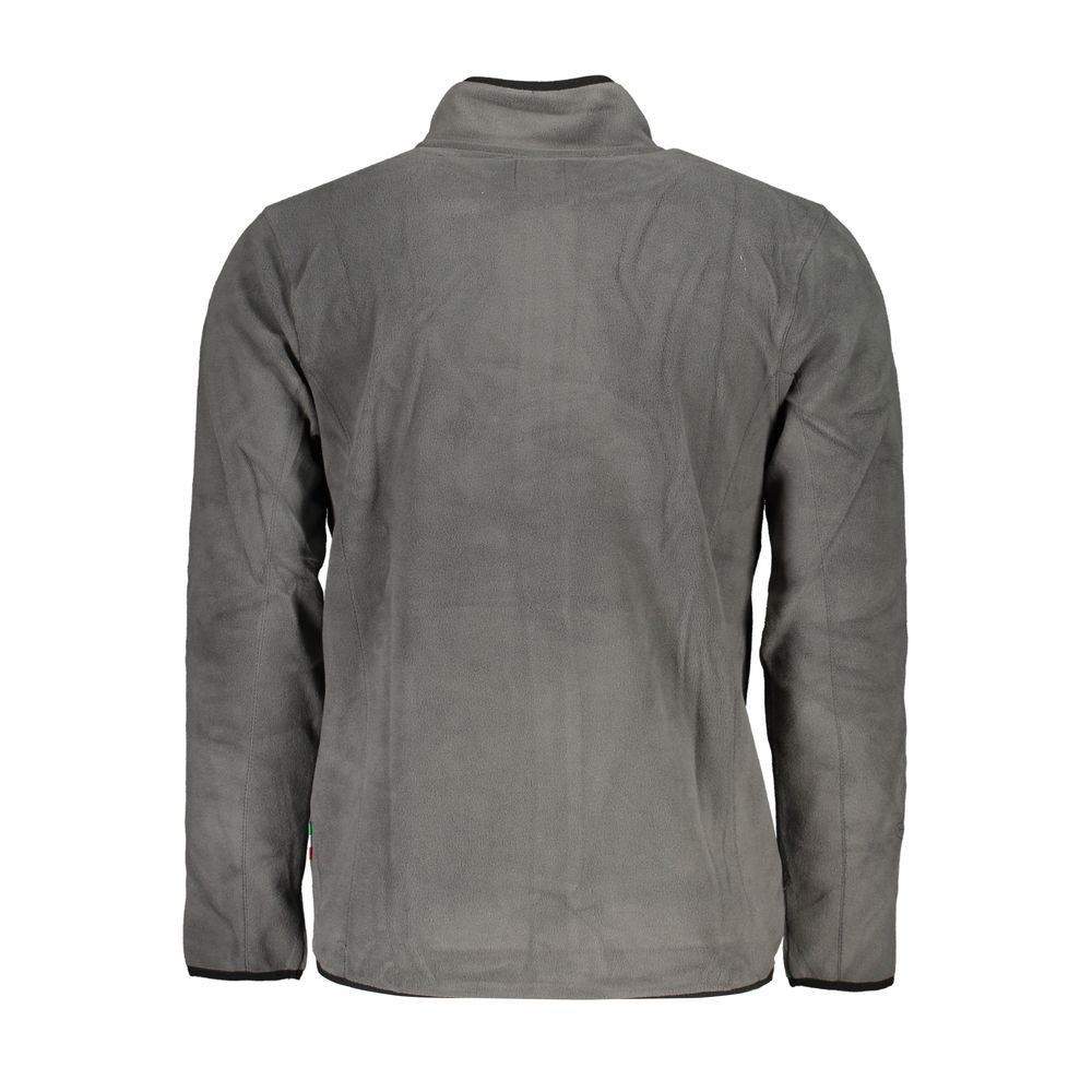 Gianmarco Venturi men's green polyester sweatshirt with a relaxed fit and ribbed cuffs, casual and comfortable for everyday wear.