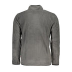 Gianmarco Venturi men's green polyester sweatshirt with a relaxed fit and ribbed cuffs, casual and comfortable for everyday wear.