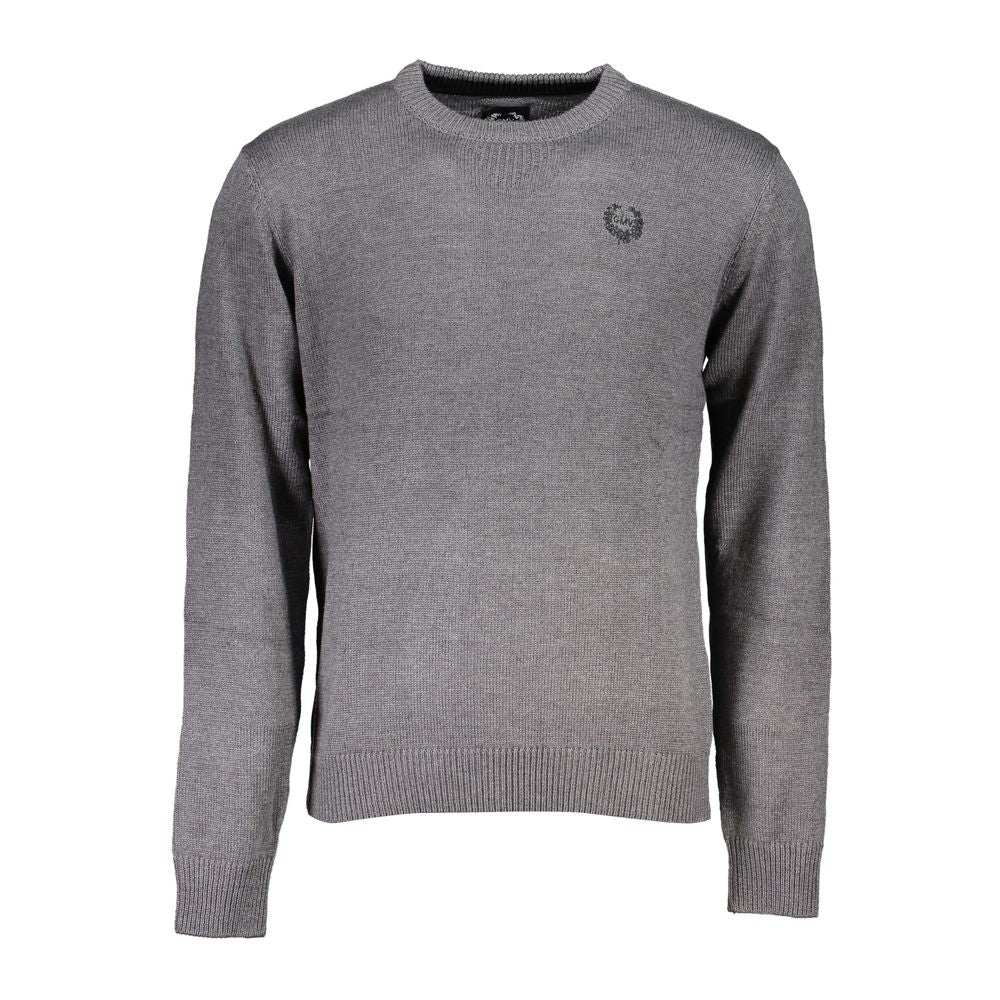 Gianmarco Venturi Grigio Cotton Men's Sweater Gianmarco Venturi