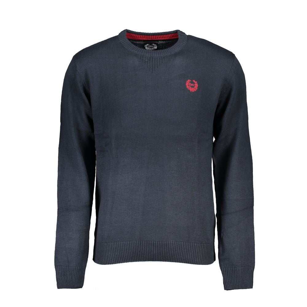 Gianmarco Venturi Blue Cotton Men's Sweater Gianmarco Venturi