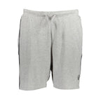 Gianmarco Venturi men's gray cotton track pants with elastic waistband and side pockets, casual athletic wear.