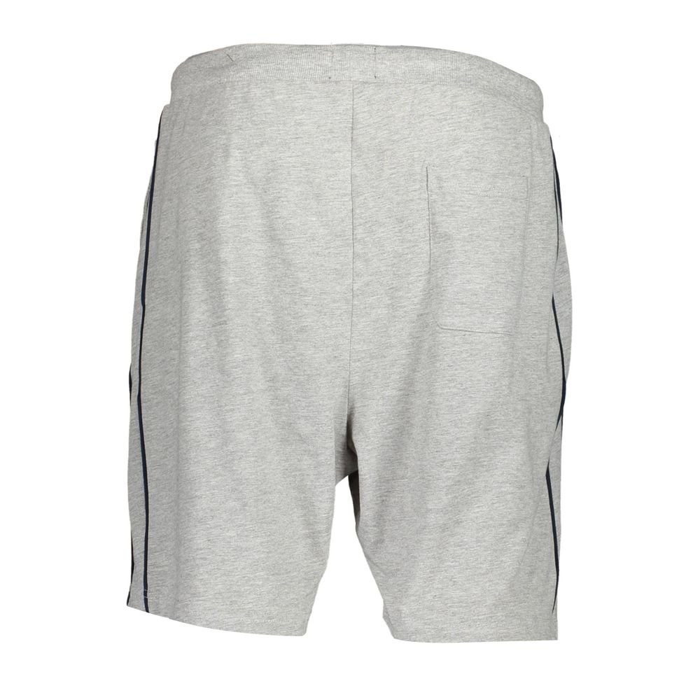 Gianmarco Venturi men's gray cotton track pants with elastic waistband and side pockets, casual athletic style.
