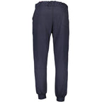 Gianmarco Venturi blue polyester men's track pants with elastic waistband and side pockets, casual athletic wear.