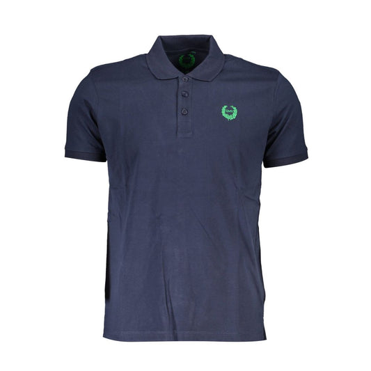 Gianmarco Venturi Blu Cotton Men Polo Gianmarco Venturi