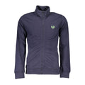 Blue cotton men's sweatshirt by Gianmarco Venturi, featuring a comfortable fit and casual style, displayed on a plain background.