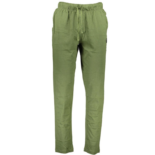 Gianmarco Venturi Verde Cotton Men's Sport Trouser Gianmarco Venturi