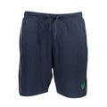 Blue cotton men's track pants by Gianmarco Venturi, shown with a relaxed fit and elastic waistband.