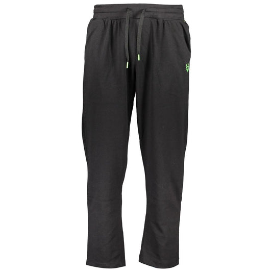 Gianmarco Venturi Black Cotton Men's Sweatpant Gianmarco Venturi
