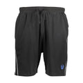 Black cotton men's sweatpants by Gianmarco Venturi, showcasing a comfortable fit with elastic waistband and casual style.
