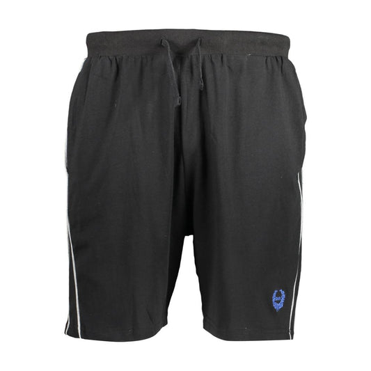 Gianmarco Venturi Black Cotton Men's Sweatpant Gianmarco Venturi