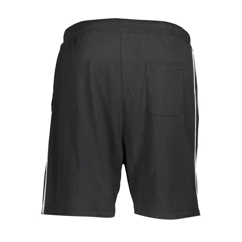 Black cotton men's sweatpant by Gianmarco Venturi, featuring a comfortable fit and casual style.