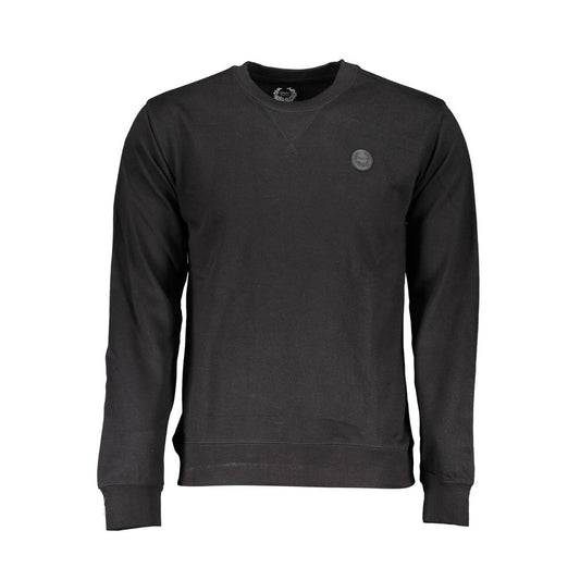 Gianmarco Venturi Black Cotton Men Sweatshirt Gianmarco Venturi