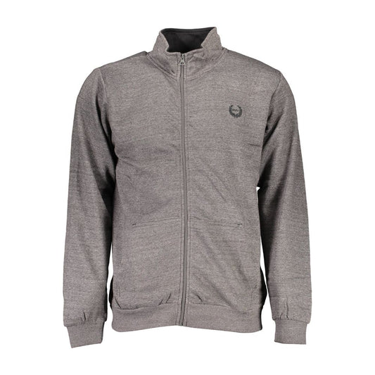 Gianmarco Venturi Gray Polyester Men's Sweatshirt Gianmarco Venturi