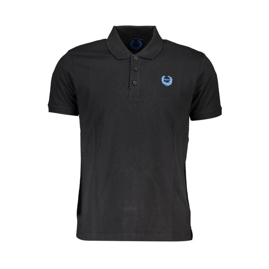 Gianmarco Venturi Black Cotton Men's Polo Shirt Gianmarco Venturi