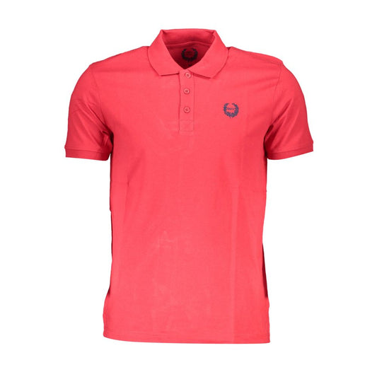 Gianmarco Venturi Red Cotton Men Polo Shirt Gianmarco Venturi