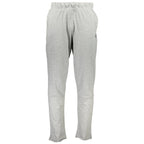 Gray cotton men's track pants by Gianmarco Venturi, featuring a comfortable fit and athletic style for casual wear.