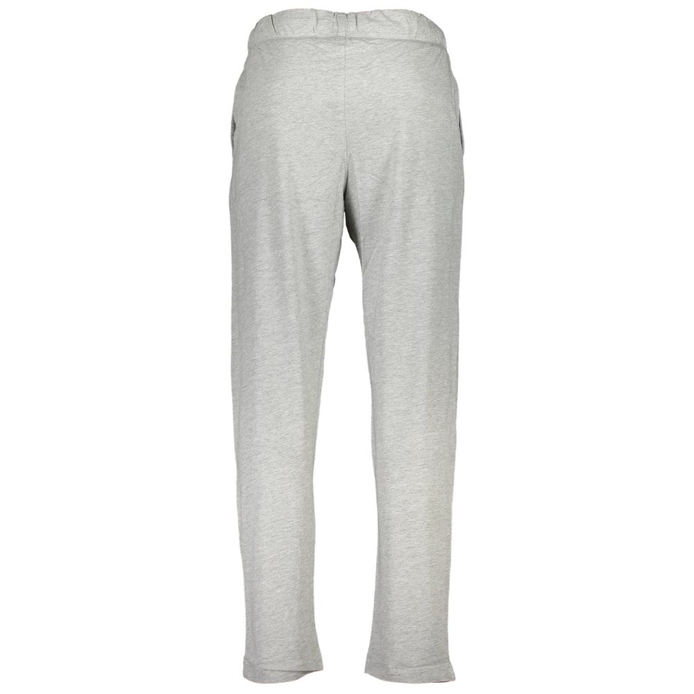 Gray cotton men's track pants by Gianmarco Venturi, featuring a comfortable fit and athletic design.
