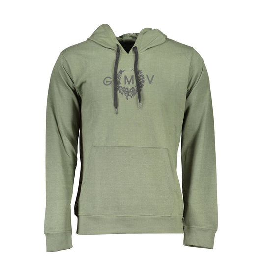 Gianmarco Venturi Verde Cotton Mens Hoodie Gianmarco Venturi