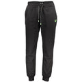 Black cotton men's track pants by Gianmarco Venturi, featuring a comfortable fit and athletic style.