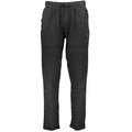 Black cotton men's trousers by Gianmarco Venturi, tailored fit with a sleek design and classic style.