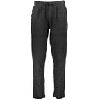Black cotton men's trousers by Gianmarco Venturi, tailored fit with a sleek design and classic style.