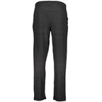 Gianmarco Venturi black cotton men's trousers featuring a tailored fit and classic design, displayed on a neutral background.