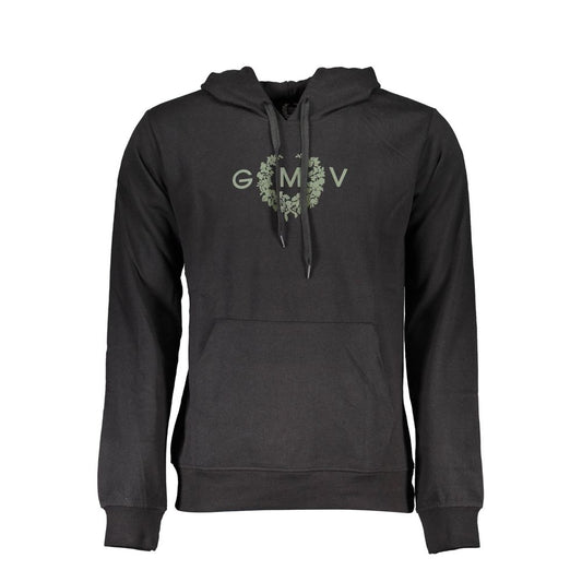 Gianmarco Venturi Nero Cotton Men Sweatshirt Gianmarco Venturi
